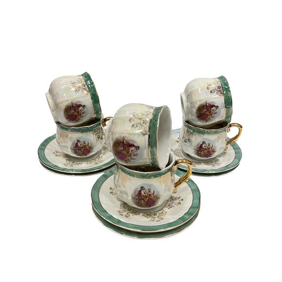 Vintage Elegant Royal Teaset Tea Set Coffee Set 1960s Lusterware - Picture 8 of 12